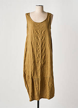 Robe mi-longue sans manche sans manche vert EFFET MER femme