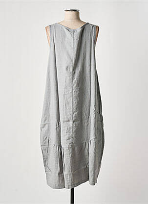 Robe mi-longue sans manche sans manche gris EFFET MER femme