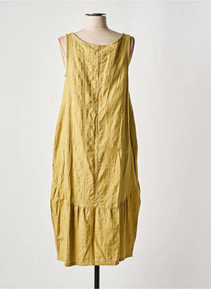 Robe mi-longue sans manche sans manche vert EFFET MER femme
