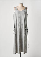 Robe longue gris EFFET MER pour femme seconde vue