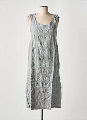 Robe mi-longue gris EFFET MER pour femme seconde vue