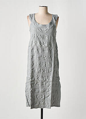 Robe mi-longue gris EFFET MER pour femme