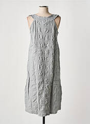 Robe mi-longue gris EFFET MER pour femme seconde vue