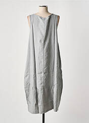 Robe mi-longue gris EFFET MER pour femme seconde vue