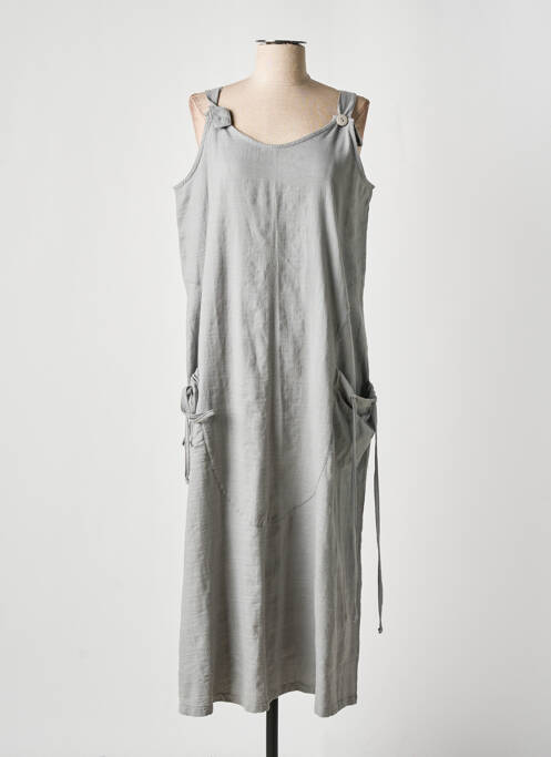 Robe longue gris EFFET MER pour femme