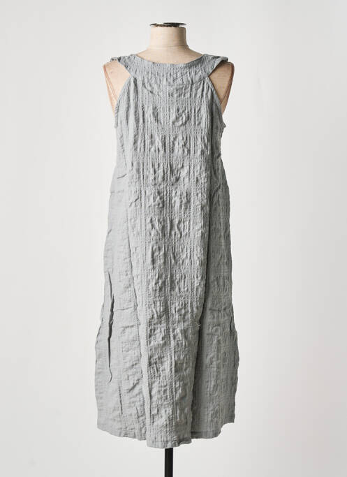 Robe mi-longue gris EFFET MER pour femme