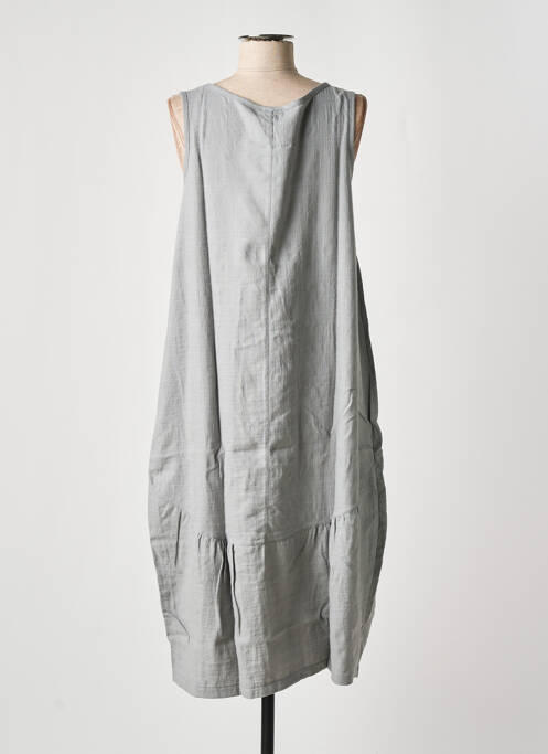 Robe mi-longue gris EFFET MER pour femme