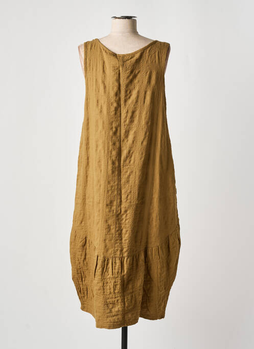 Robe mi-longue vert EFFET MER pour femme