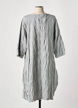Robe mi-longue manches 3/4 manches 3/4 gris EFFET MER femme