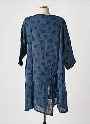 Tunique manches longues col rond bleu TEHANA femme