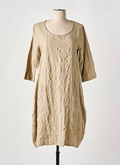 Robe mi-longue beige EFFET MER pour femme seconde vue