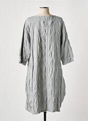 Robe mi-longue gris EFFET MER pour femme seconde vue