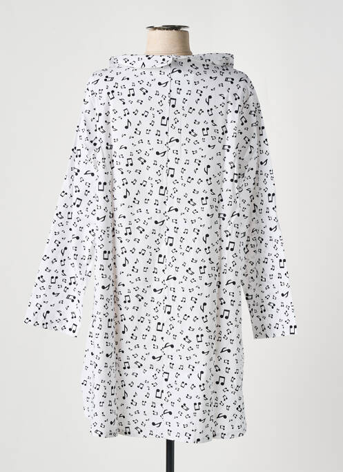 Tunique manches longues blanc TEHANA pour femme