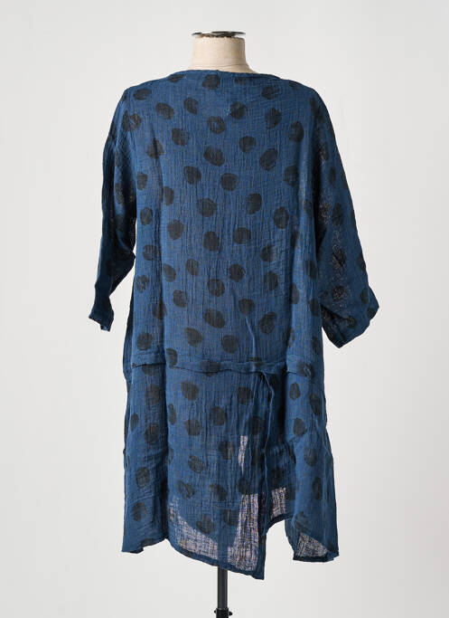 Tunique manches longues bleu TEHANA pour femme