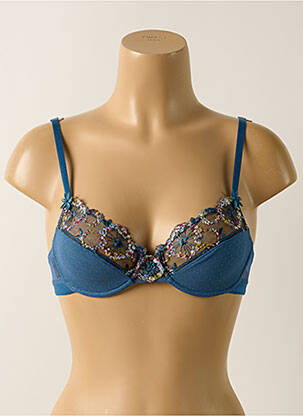 Soutien-gorge légère et transparente haut soutien-gorge emboitant bleu CHANTELLE femme