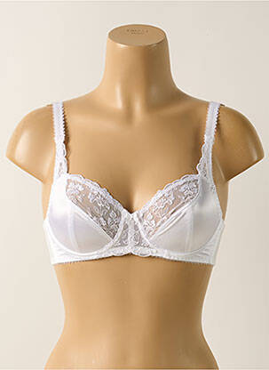 Soutien-gorge effet matière satinée haut soutien-gorge emboitant blanc FANTASIE femme