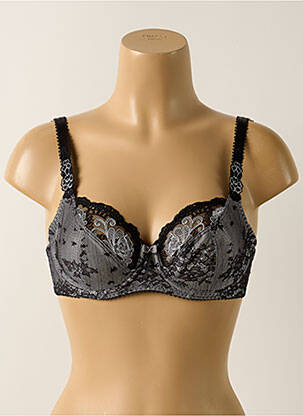 Soutien-gorge effet matière satinée haut soutien-gorge emboitant noir FANTASIE femme