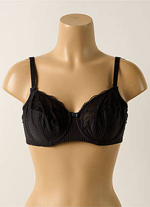 Soutien-gorge effet matière satinée haut soutien-gorge emboitant noir FANTASIE femme