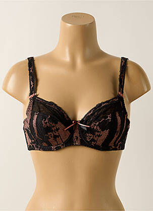 Soutien-gorge effet matière satinée haut soutien-gorge emboitant noir FANTASIE femme