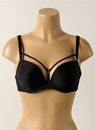 Soutien-gorge effet matière satinée haut soutien-gorge moulé noir FREYA femme