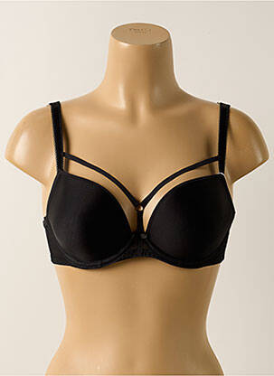 Soutien-gorge effet matière satinée haut soutien-gorge moulé noir FREYA femme
