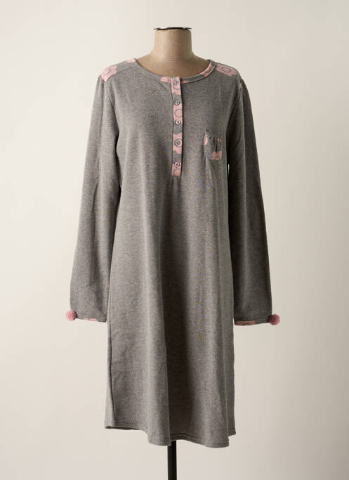 Chemise de nuit gris MASSANA pour femme