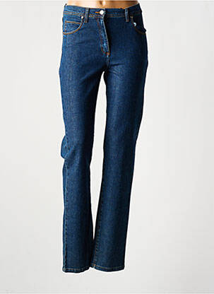 Jeans coupe slim stretch taille haute bleu LUCCHINI femme