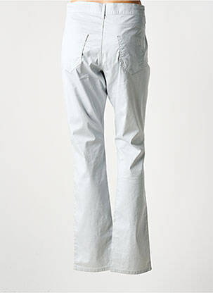 Pantalon slim tissage popeline taille normale gris LUCCHINI femme
