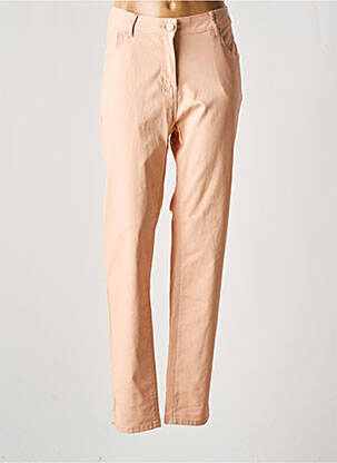 Pantalon slim tissage enduit taille normale rose GRIFFON femme