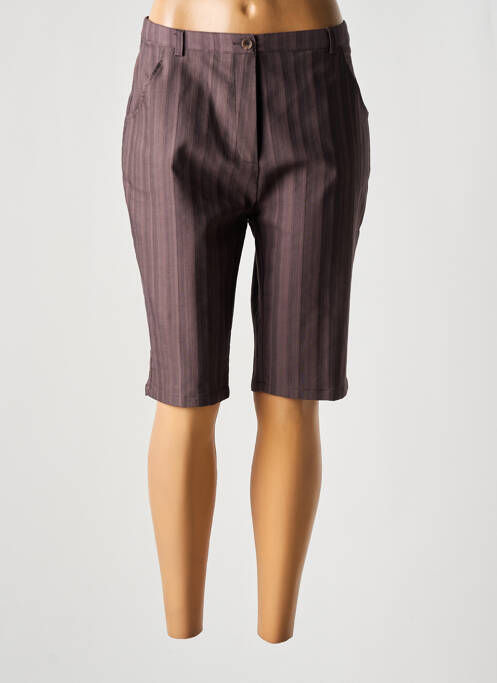 Corsaire poches taille haute violet GRIFFON femme