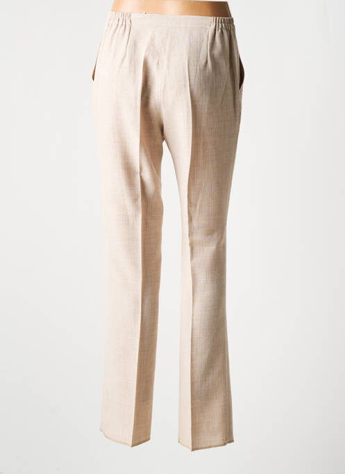 Pantalon droit beige GRIFFON pour femme