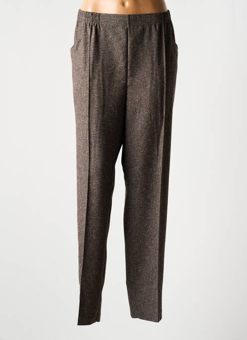 Pantalon droit marron GRIFFON pour femme