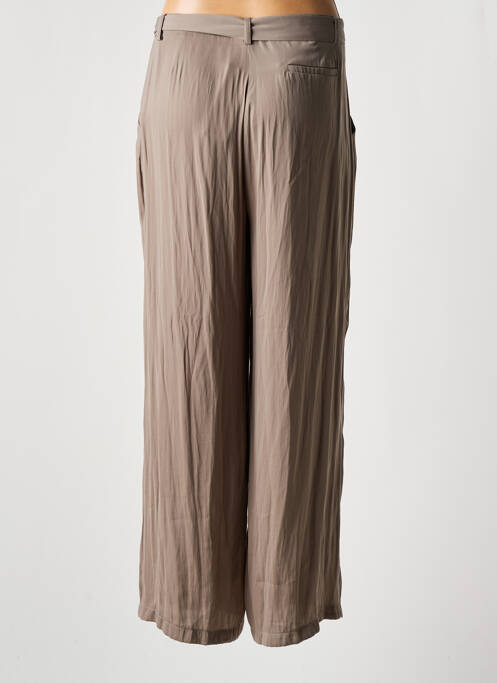 Pantalon large marron FRED SABATIER pour femme