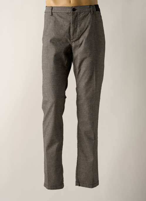 Pantalon chino gris DELAHAYE pour homme