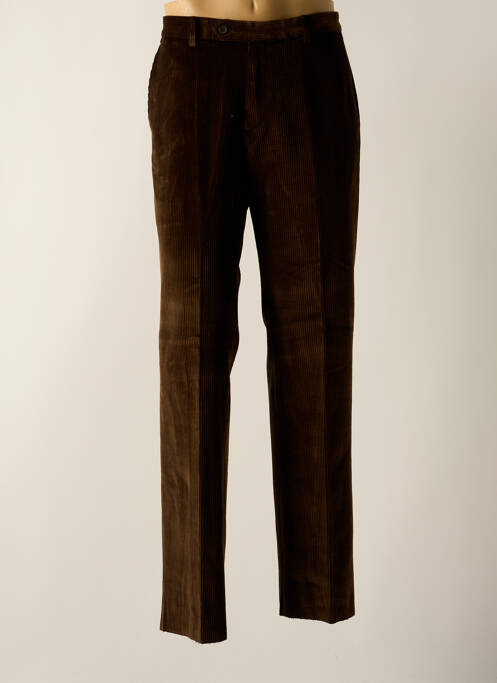 Pantalon chino marron COSSERAT pour homme