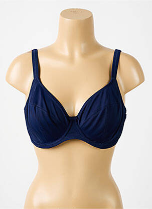 Haut de maillot de bain stretch haut soutien-gorge emboitant bleu ELOMI femme