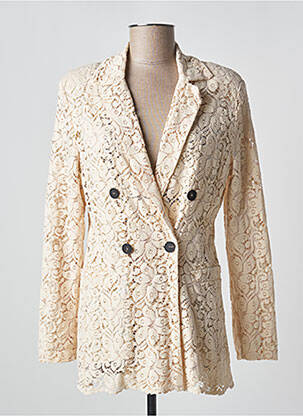 Blazer fausses poches beige ANGELA DAVIS femme