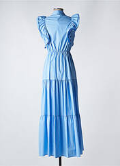 Robe longue bleu ANGELA DAVIS pour femme seconde vue
