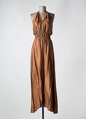 Robe longue marron ANGELA DAVIS pour femme seconde vue