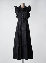 Robe longue noir ANGELA DAVIS pour femme seconde vue
