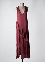 Robe longue rouge ANGELA DAVIS pour femme seconde vue