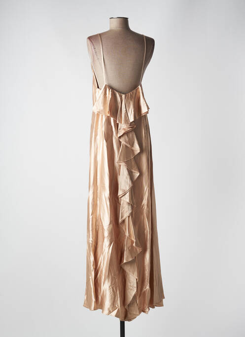 Robe longue coupe fluide fines bretelles beige ANGELA DAVIS femme