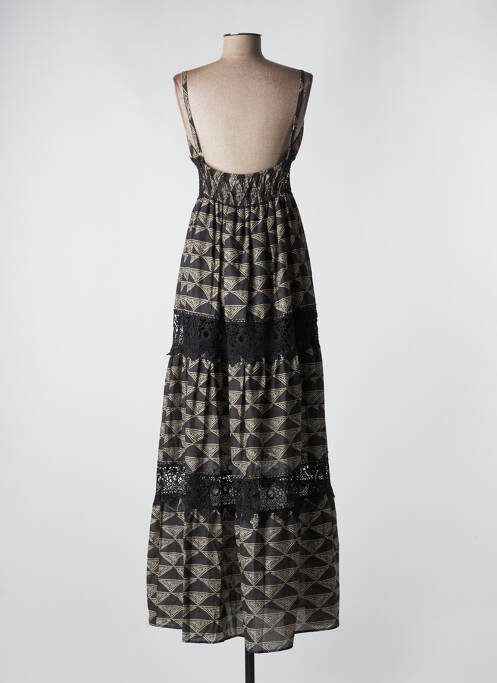 Robe longue noir ANGELA DAVIS pour femme