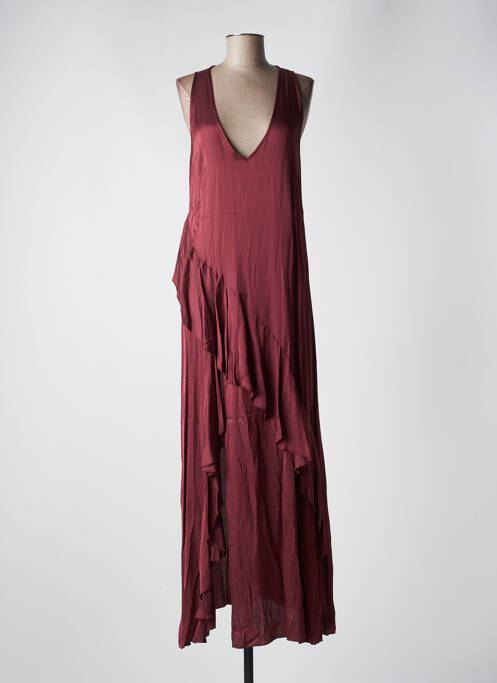 Robe longue rouge ANGELA DAVIS pour femme