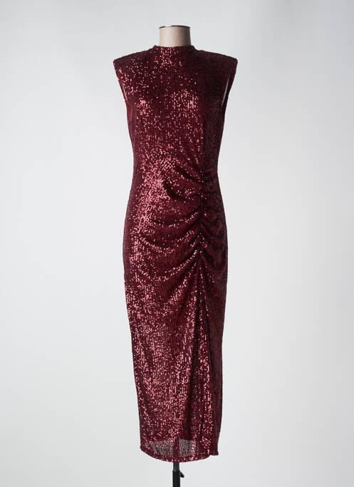 Robe longue rouge ANGELA DAVIS pour femme