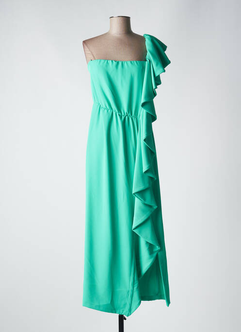 Robe longue vert ANGELA DAVIS pour femme