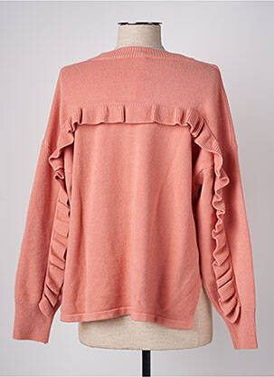Pull coupe droite manches longues rose ANGELA DAVIS femme