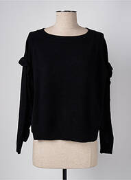 Pull stretch manches longues noir ANGELA DAVIS femme