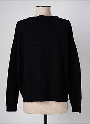 Pull coupe droite manches longues noir ANGELA DAVIS femme