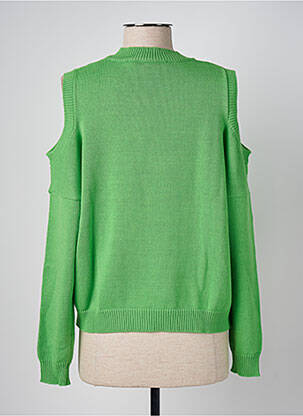 Pull stretch manches longues vert ANGELA DAVIS femme